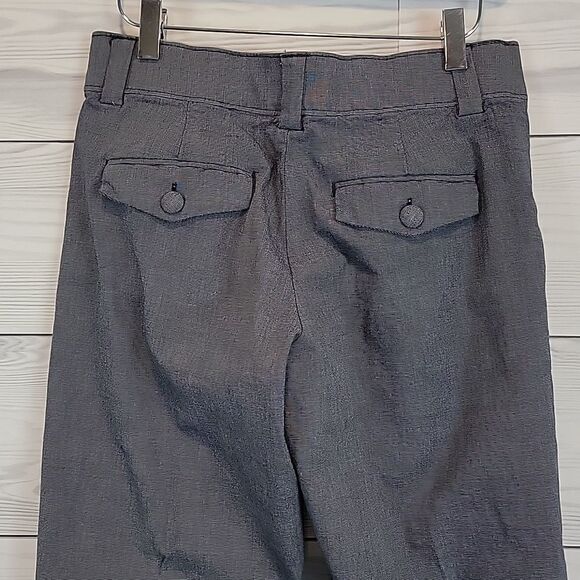 Lee platinum label straight leg trousers in blue grey Women's Size 4 short - Picture 8 of 14